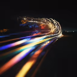 this is an image of some traffic going by