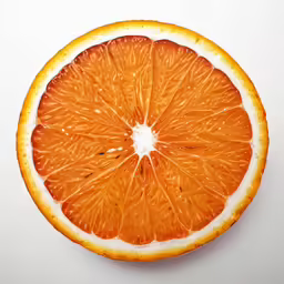 a closeup view of an orange slice