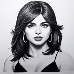 black and white photograph of a beautiful woman with her hair pinned up in a low angled angle