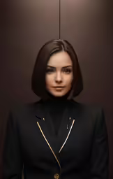 the beautiful actress, actress and actor, posing in black suit