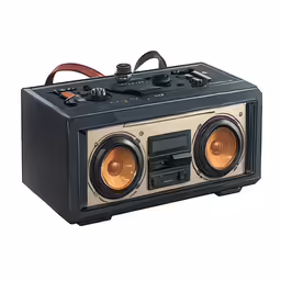 an electronic device with two speakers