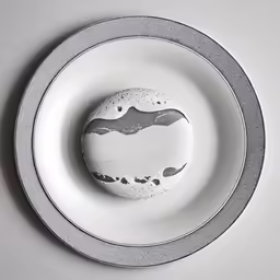 a plate that is in the middle of a bowl