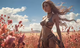 this is an image of a woman with a sexy outfit