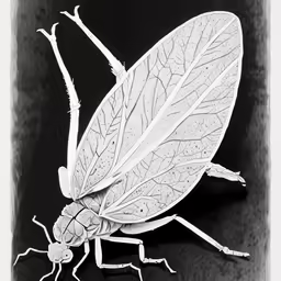 a fly is on the edge of a black background