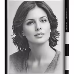 the first portrait by a famous photographer is shown in this black and white image