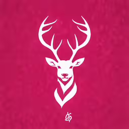 a deer with the letter q on it