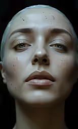 an image of a woman with freckles on her face