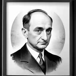 an old photograph of a man in a suit