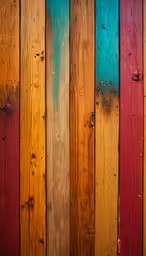 a row of rainbow colored wood slats,an image of a wooden wall with rainbow colors