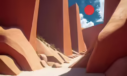 this looks like stone formations that form part of desert landscape
