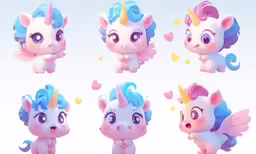 unicorn figurines of different colors and sizes