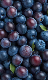 blueberries and plums for a background