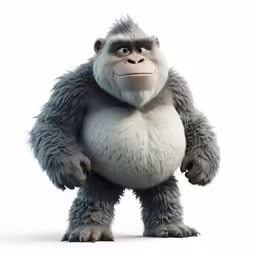 a bigfoot looking at the camera with big paws