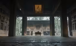 a room that is in the middle of a building