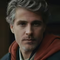 a male with grey hair and a goatee