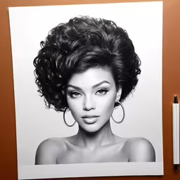 a portrait is shown in a drawing class with pencils