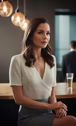 an image of a woman sitting in front of a man