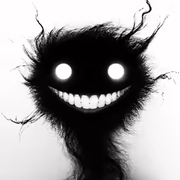 an image of a creepy looking head with two eyes