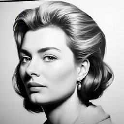 an old black and white photo of a woman