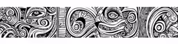 four black and white lines, with different curves in the middle