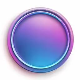 a blue, purple and pink object that is on a wall