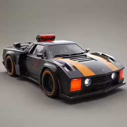a car with two different wheels and a car lights
