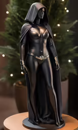 an image of a statue of a woman dressed as batwoman
