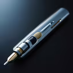 an electric pen with a pen holder and a metal nib
