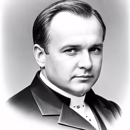 an old photograph of a man wearing a suit and tie