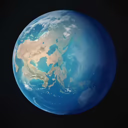 an illustration of the earth from space during daytime