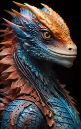 a close up of an action figure of a dragon