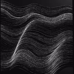 a black and white graphic shows a wave