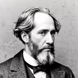 an old photo of a man in a suit