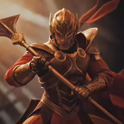 a digital art work of a medieval knight