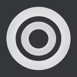 white circles on a black background