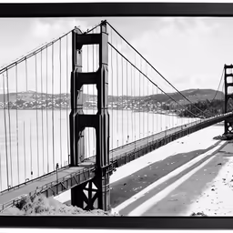 the view from atop the golden gate bridge