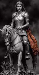a woman riding on the back of a horse
