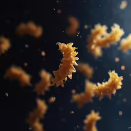 the yellow worms are moving around and making their way