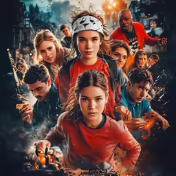 the maze girls is shown in this poster