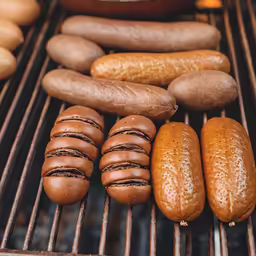 several buns are being cooked and arranged on the grill