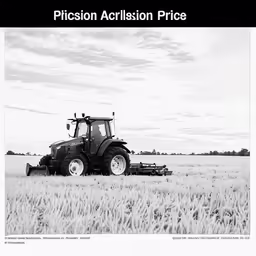 an image of a tractor in a large field
