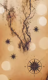 a drawing of the earth as it has an interesting location