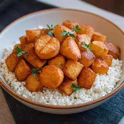 a close up of a bowl of food