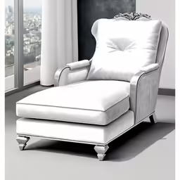 a chair sitting in front of a window
