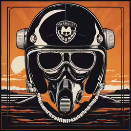 an orange and black motorcycle poster with the words death row on it,a motorcycle helmet and goggles is in front of an orange background