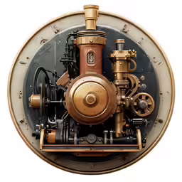 a close up of the mechanism on a mechanical clock