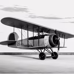 an old airplane is parked on the runway