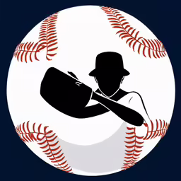 a baseball ball with a man inside of it