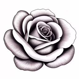 a black and white photo of a flower,a drawing of a flower on the wall