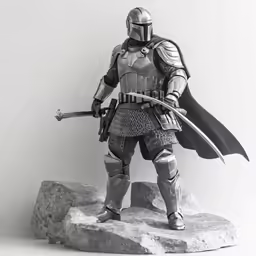 a star wars action figure that is on display